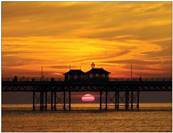 'Mid Summer Sunset' Cromer by Danny Hickling Pier A6 Art Print